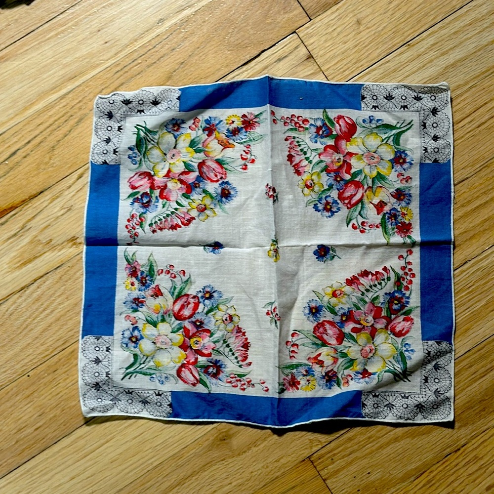 beautiful ladies pocket square or handkerchief